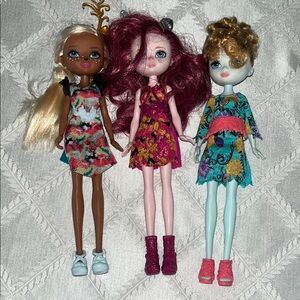 Ever After Colorful Fashion Dolls Trio lot of 3